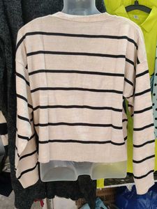 Striped Cardigan Sweater