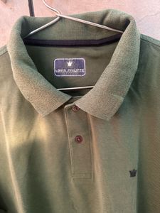 Louis Philippe Green Polo T-Shirt