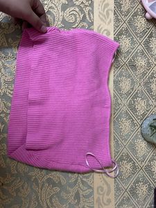 Pink Knitted tube top