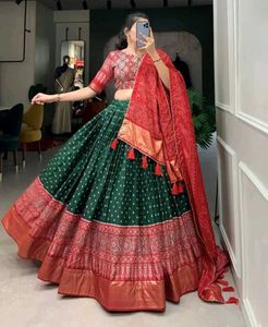 Emerald & Ruby Lehenga