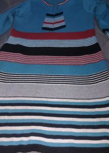 Blue Striped Tunic Dress