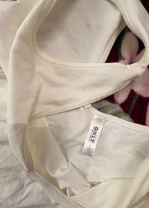 White Sleeveless Bodysuit