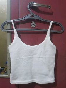 White Spaghetti Strap Tank Top