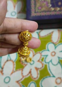 1 Gm Gold Jhumka Earrings