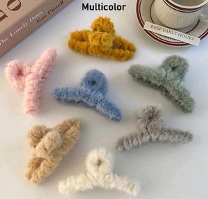 Fluffy Hair Clips