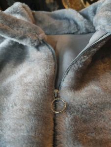 Cozy Gray Fleece Jacket