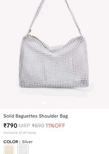 Silver Shoulder Bag