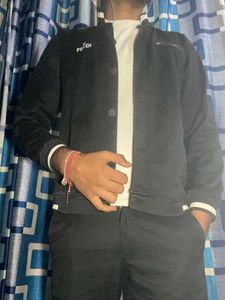 Men's Black Casual Jacket