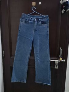 Straight Fit Blue Jeans