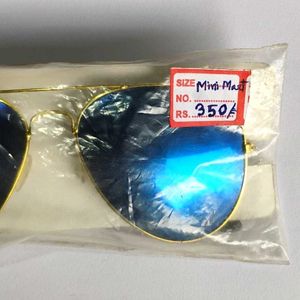 Blue Lens Aviator Sunglasses (Unisex)