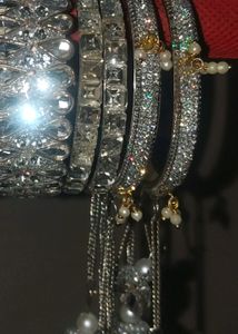 Silver Bangle Set