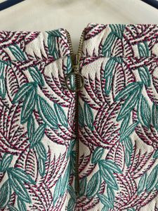 Leaf Print Mini Skirt