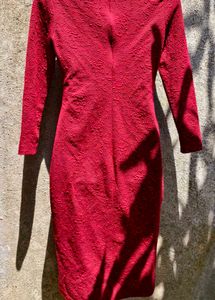 SEXIEST MAROON BODYCON