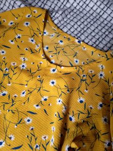 Yellow Trendy Top