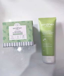 Dot & Key Cica calming facewash&moisturizer combo