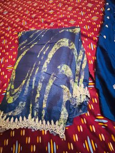 Cut Work Saree New (unstichd Blouse)