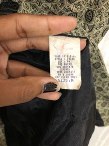 Petite Black Printed Vest