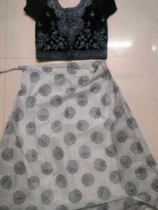 Floral Print Ethnic Skirt