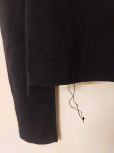 Black Long Puff Sleeve Top