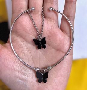 Butterfly Bracelet &amp; Necklace Set