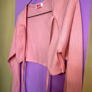 Y2k Ribbed Shrug