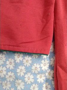 Embroidered Coral Warm Kurta