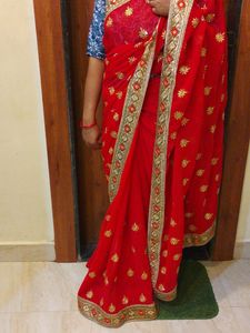 🪔 Gyarash Sale New Saree With Free Blouse 36inch