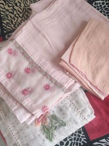 Organic Cotton+Organza Suit Set