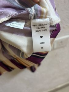 Striped Knot-Front Top
