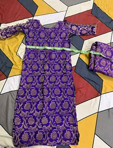 Purple A-line Kurta