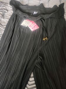 Black Elastic Trouser Pant