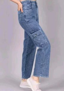 Blue Cargo Jeans