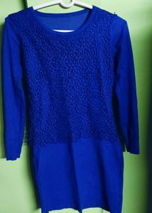 Light Blue Colour Bodycon Dress