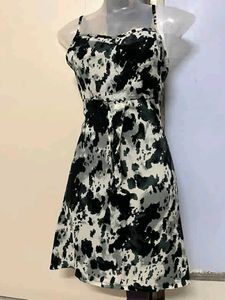 Pinterest yk2 Black &amp; White Print Dress