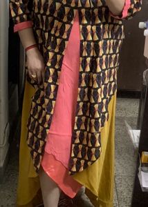 Ethnic One Piece Layered Dress