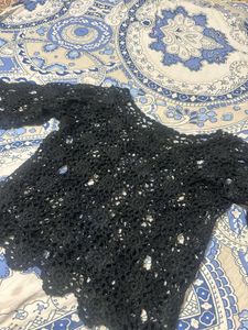 Crochet Black Top