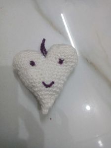 Heart Crochet Bag Charm
