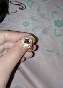 Elegant Square Stone Ring