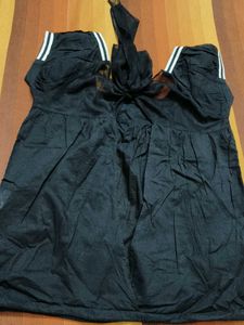 Vero Moda Women Black Off Shoulder Style Back Top