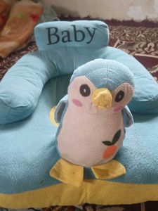Baby Seat with Penguin Plush
