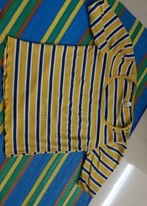 Striped Ribbed Knit Top