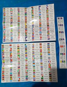 Country Name And Flag Sticker 315 Piece(Coin Note)