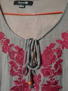 Forever 21 Embroidered Tunic