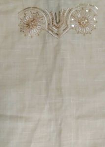 Light Gold Embroidery Kurta
