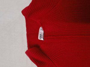 Mango Red Knit Pullover Sweater