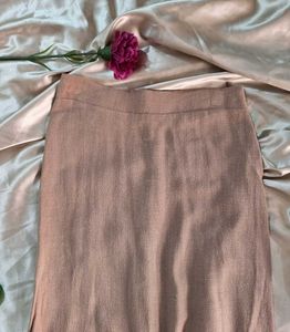 Linen Midi Skirt