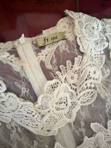 Elegant Lace Maxi Dress with organza