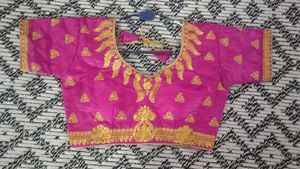 Elegant Pink Embroidered Blouse