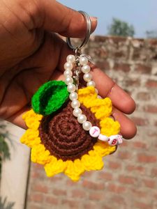 Personalized Petal Charm | Sunflower keychain | Ha