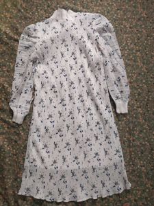 Floral White Dress